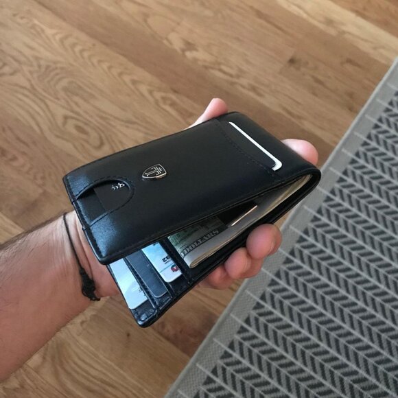 Money Clip RIO Mens Black Wallets slim Front Pocket RFID Blocking Card Holder - Picture 3 of 10